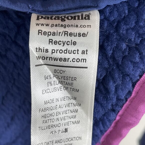 Patagonia R2 TechFace Hoody Womens XL Sound Blue Jacket Full Zip Hooded Slim Fit - Picture 10 of 13